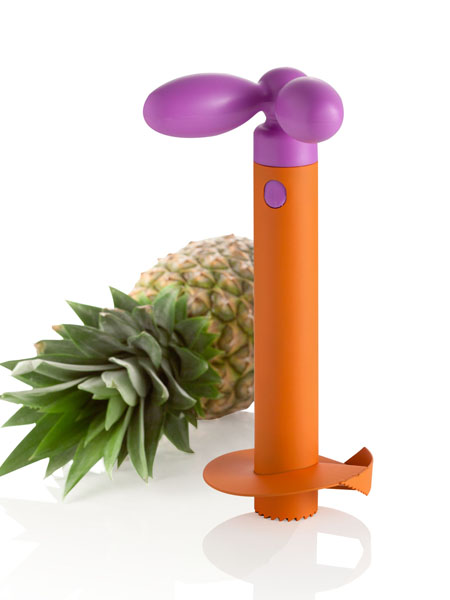 Brandani Taglia Ananas Arancio Lilla Antiaderente  Cucina Idea Regalo Brandan  56638 8697 