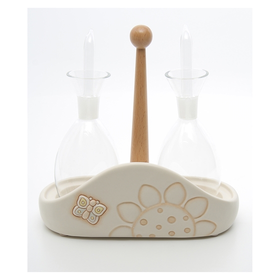 Set Olio E Aceto THUN Happy Country - In Vetro E Sughero Con Tappo Dosatore | Design Allegro E Pratico - Foto 5