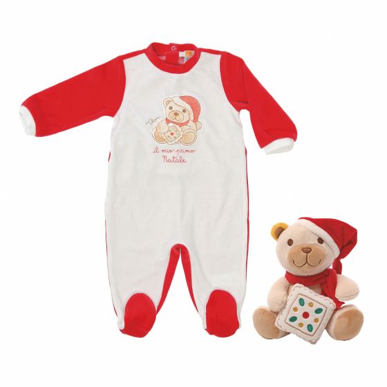 THUN Set tutina con peluche il mio primo Natale 6 mesi