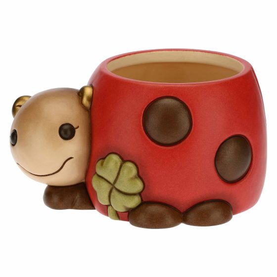 Salvadanaio Coccinella In Ceramica - Design Carino Con Fessura Grande Per Monete E Banconote | Regalo Perfetto Per Bambini - Foto 3